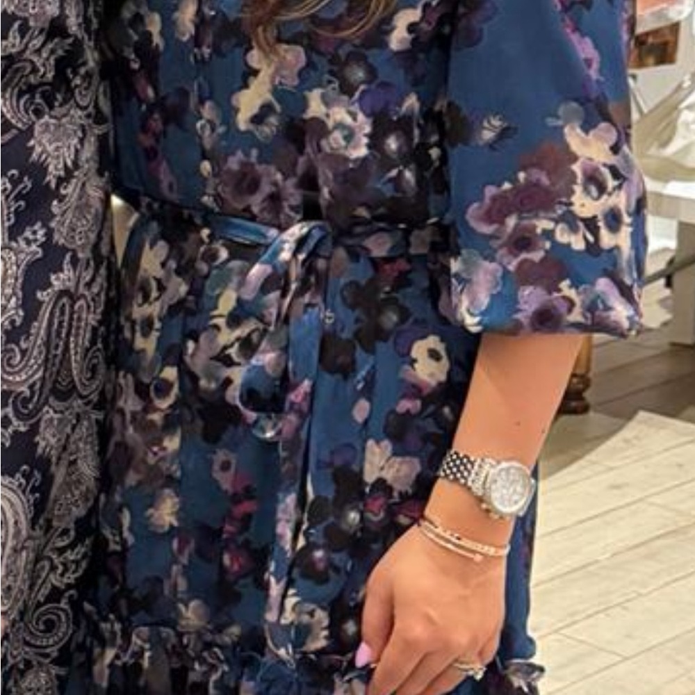 Floral Blue Dress